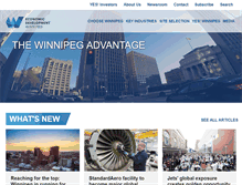 Tablet Screenshot of economicdevelopmentwinnipeg.com